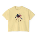 Watercolor America Butterfly Boxy Tee
