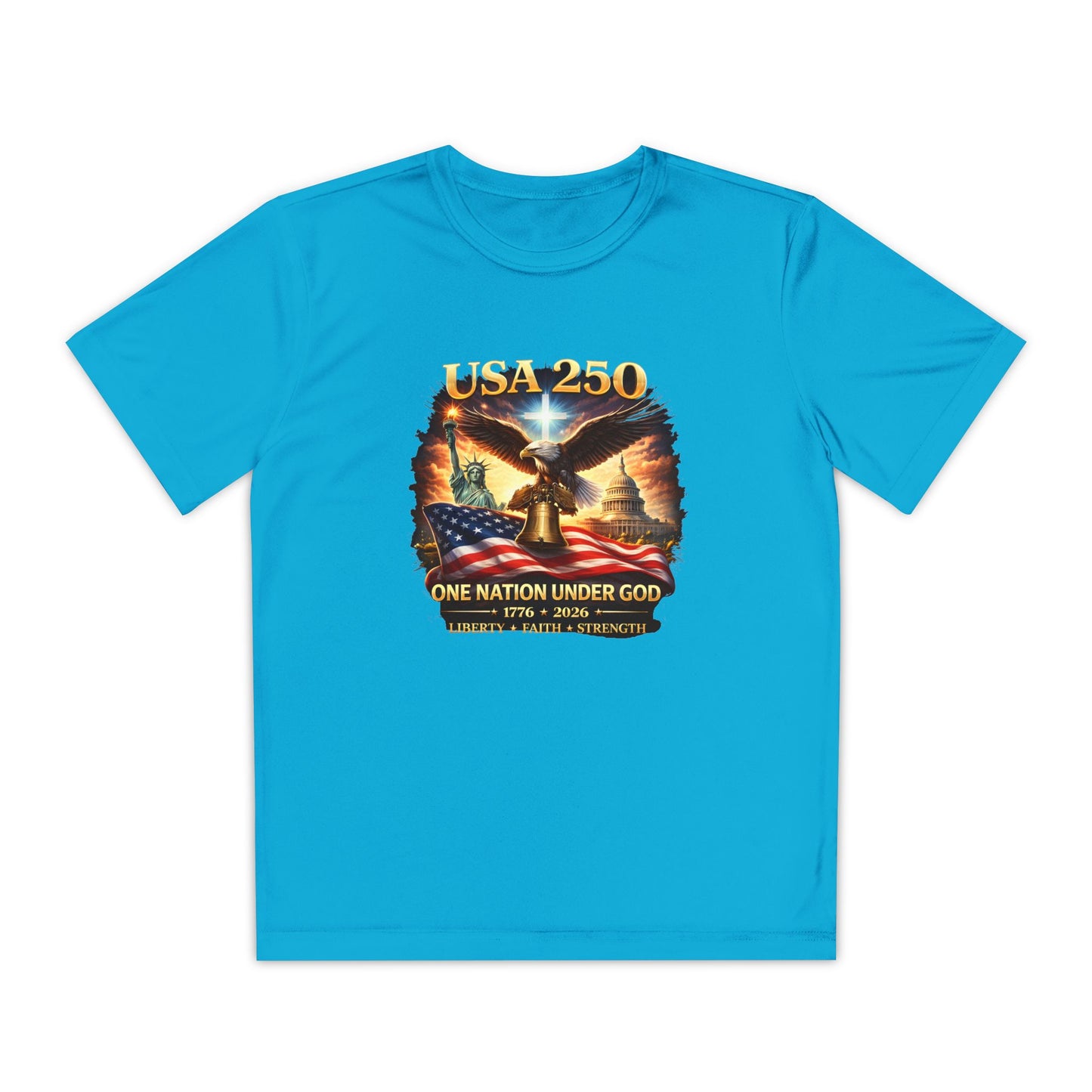 USA 250 Youth Patriotic Graphic Tee