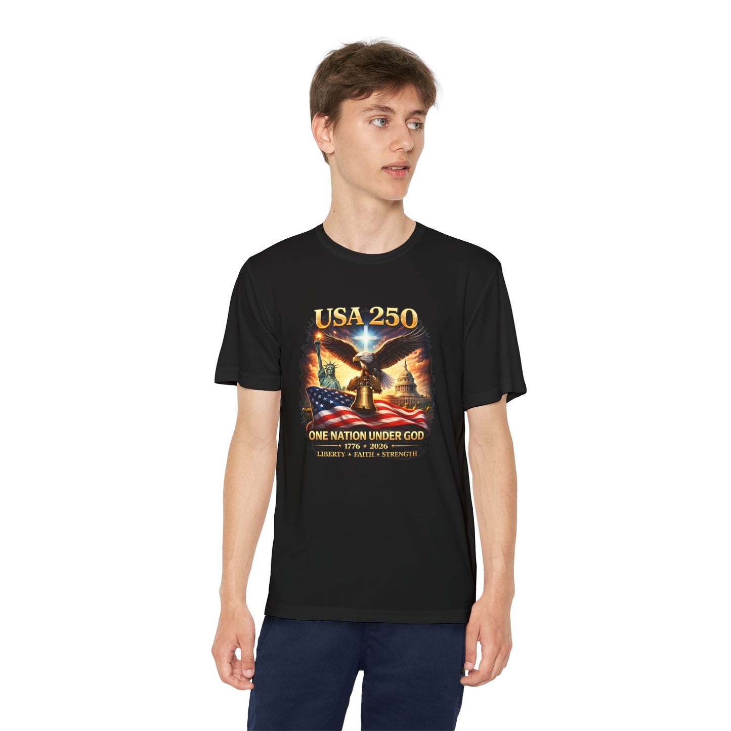 USA 250 Youth Patriotic Graphic Tee