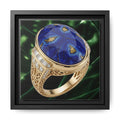 Lapis Verdant Halo Canvas