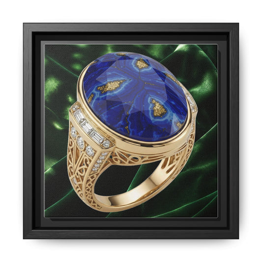 Lapis Verdant Halo Canvas