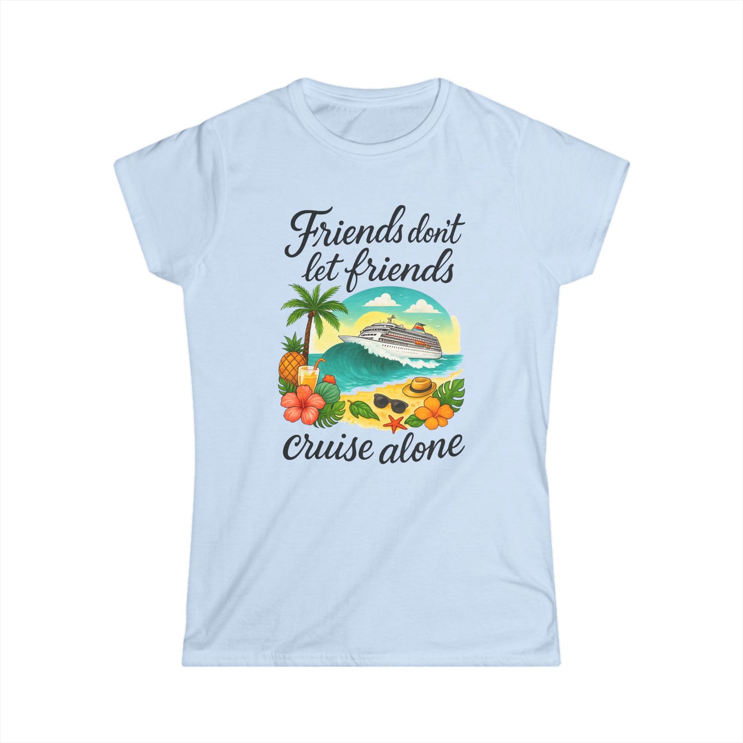Friends Cruise Alone Graphic Tee