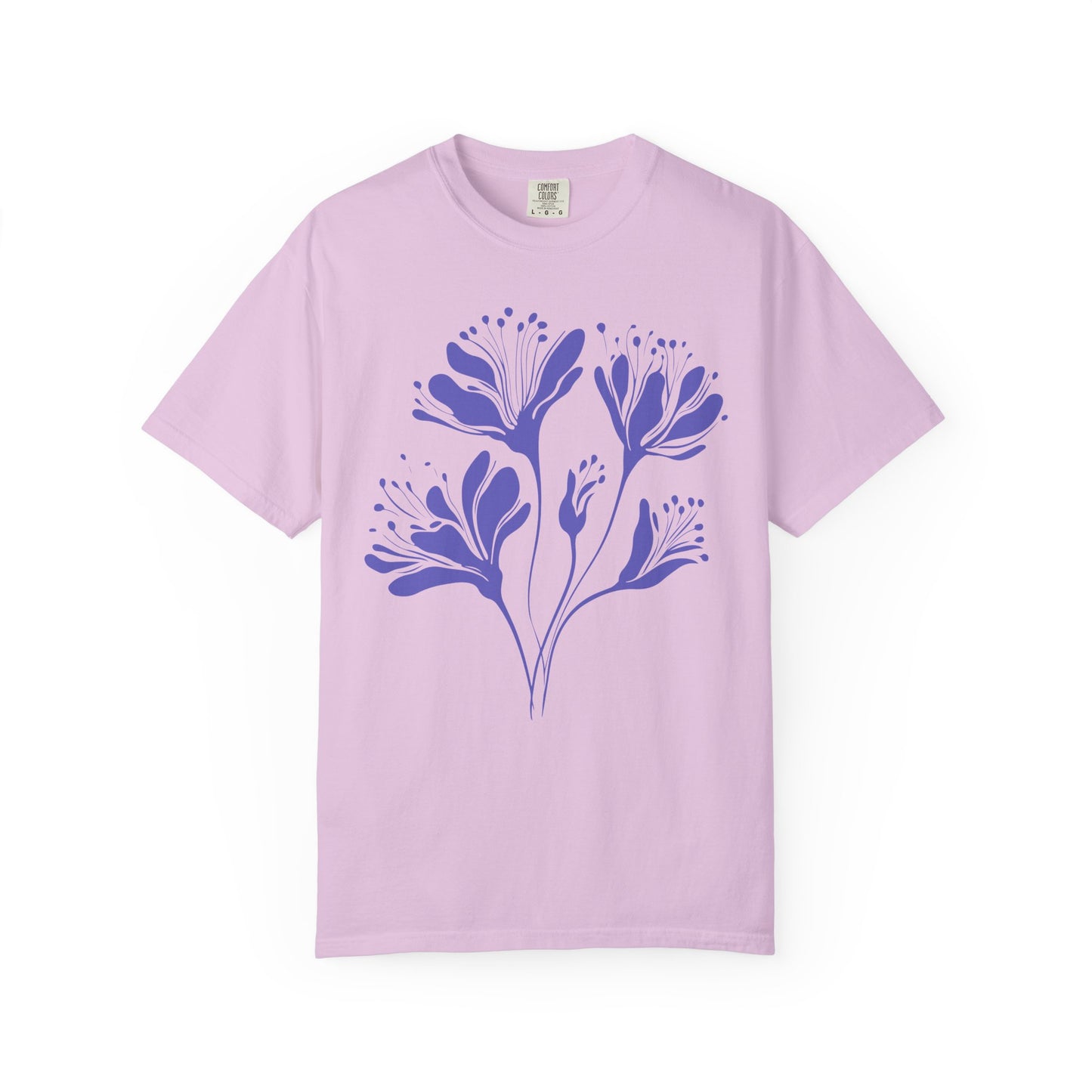 Purple Floral Graphic T-Shirt