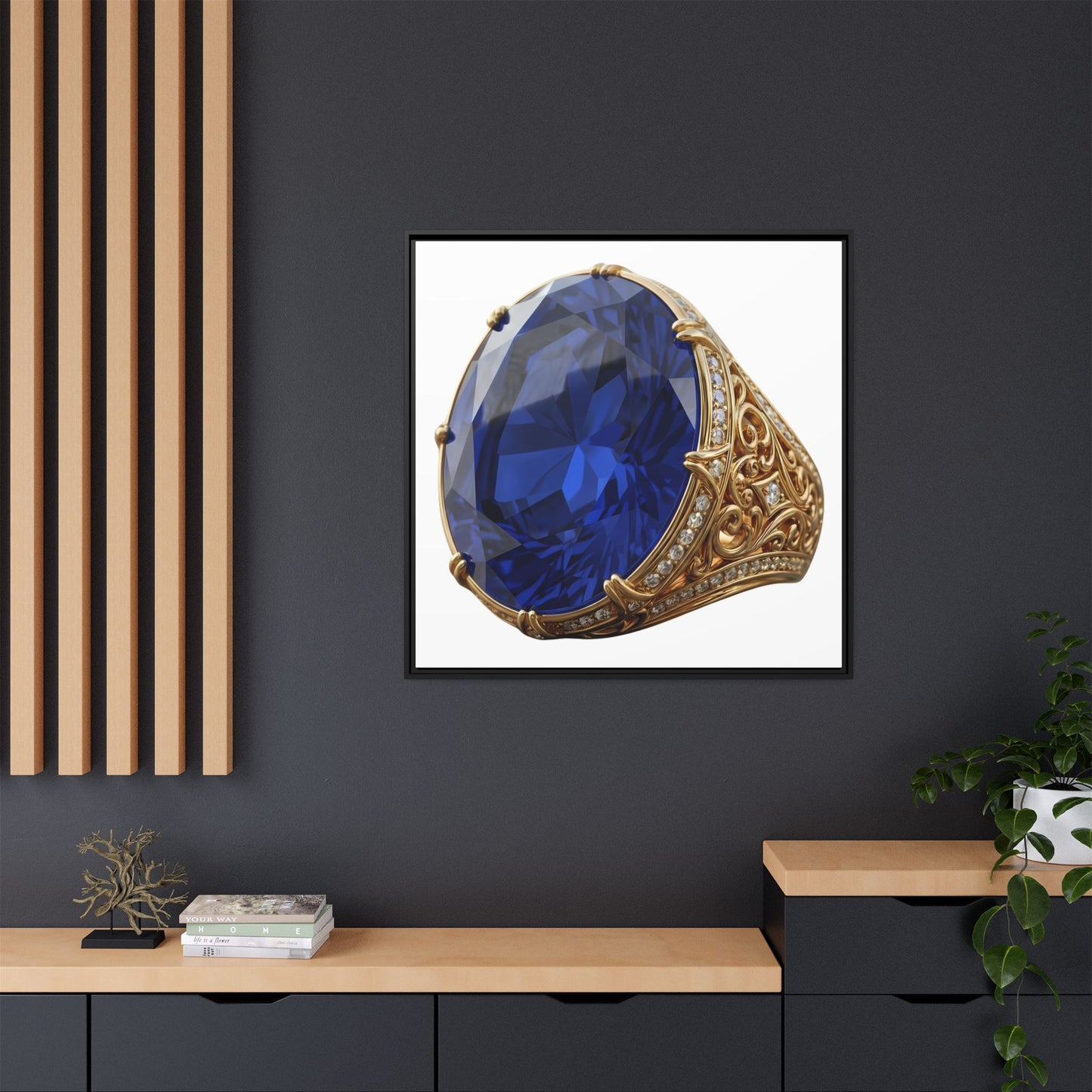 Blue Sapphire Signet Canvas Print
