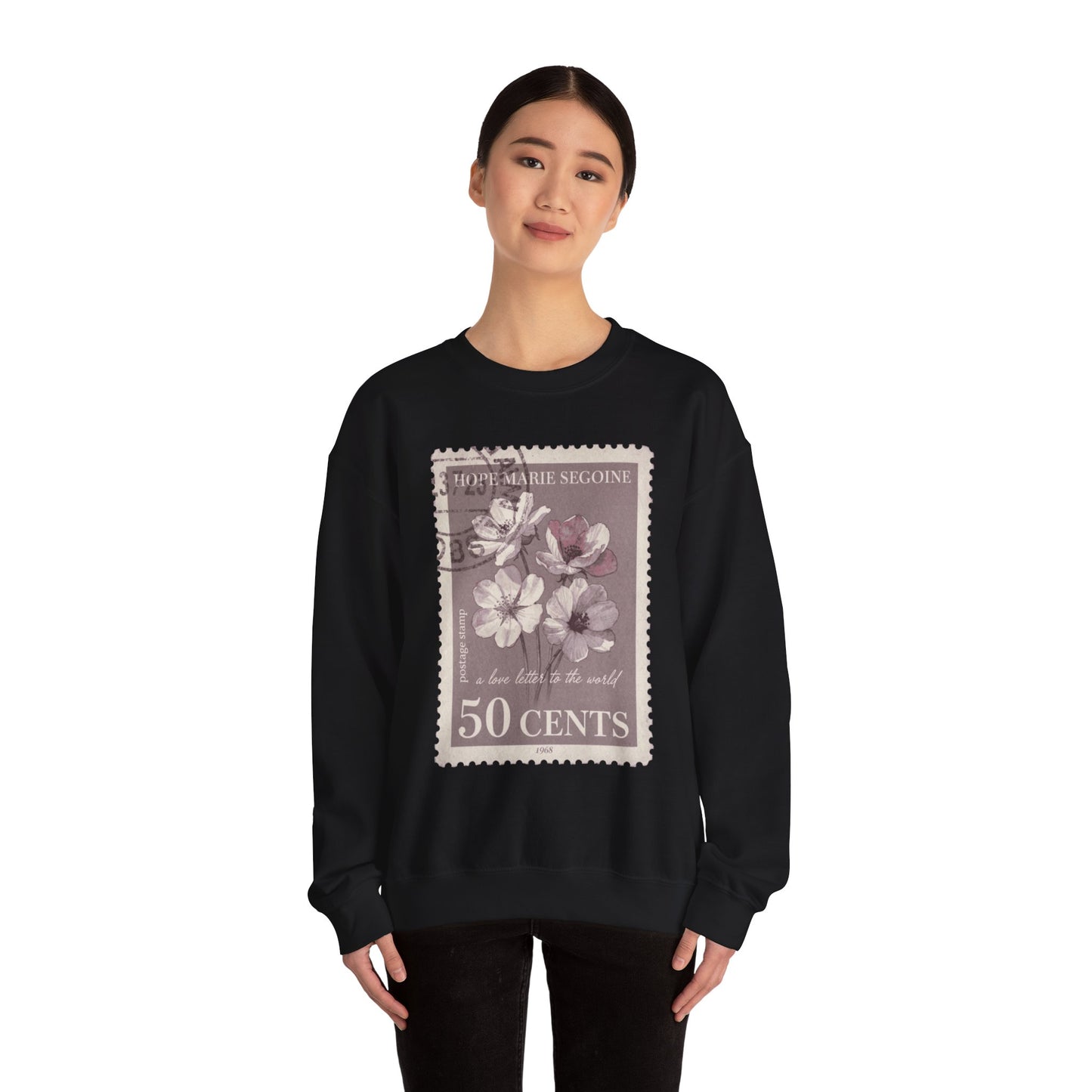 Wildflower Postage Stamp Crewneck