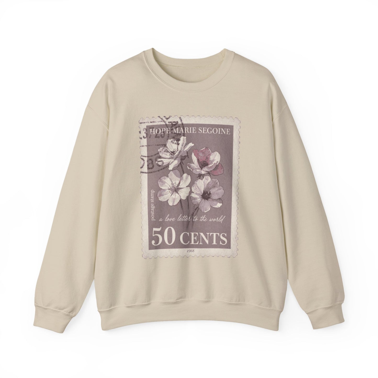 Wildflower Postage Stamp Crewneck
