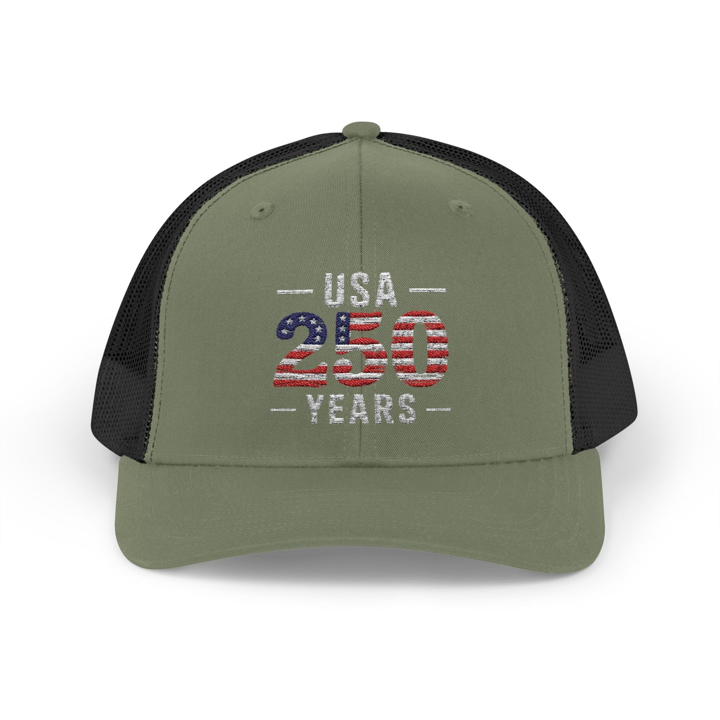 USA 250 Years Patriotic Trucker Cap