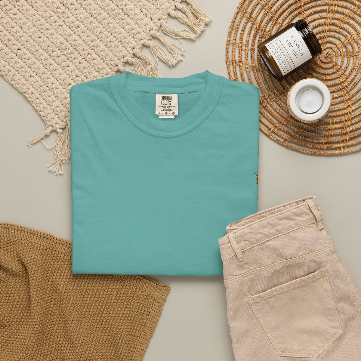 Malachite Veinstone Interlink Back Graphic Cotton Tee