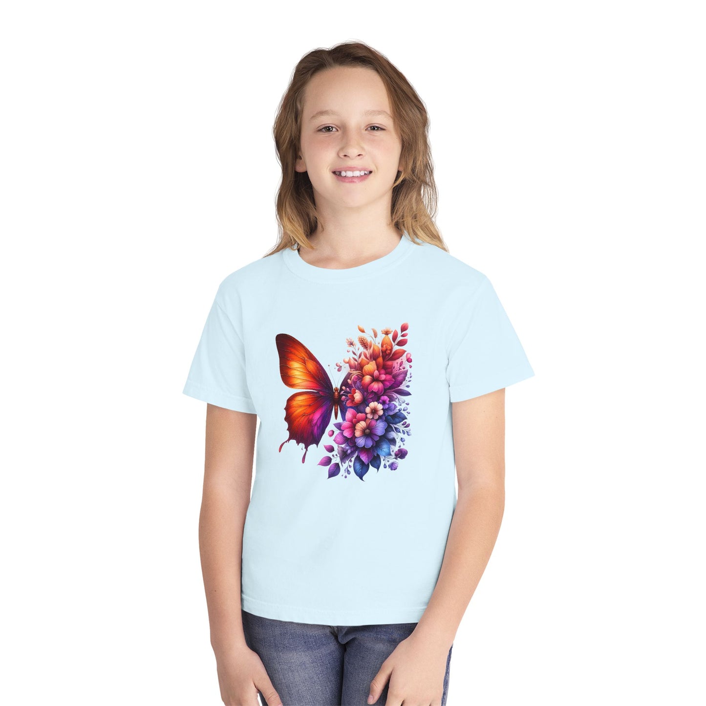 Butterfly Floral Youth T-Shirt