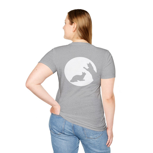 Two Cats Moon Silhouette Women’s Tee