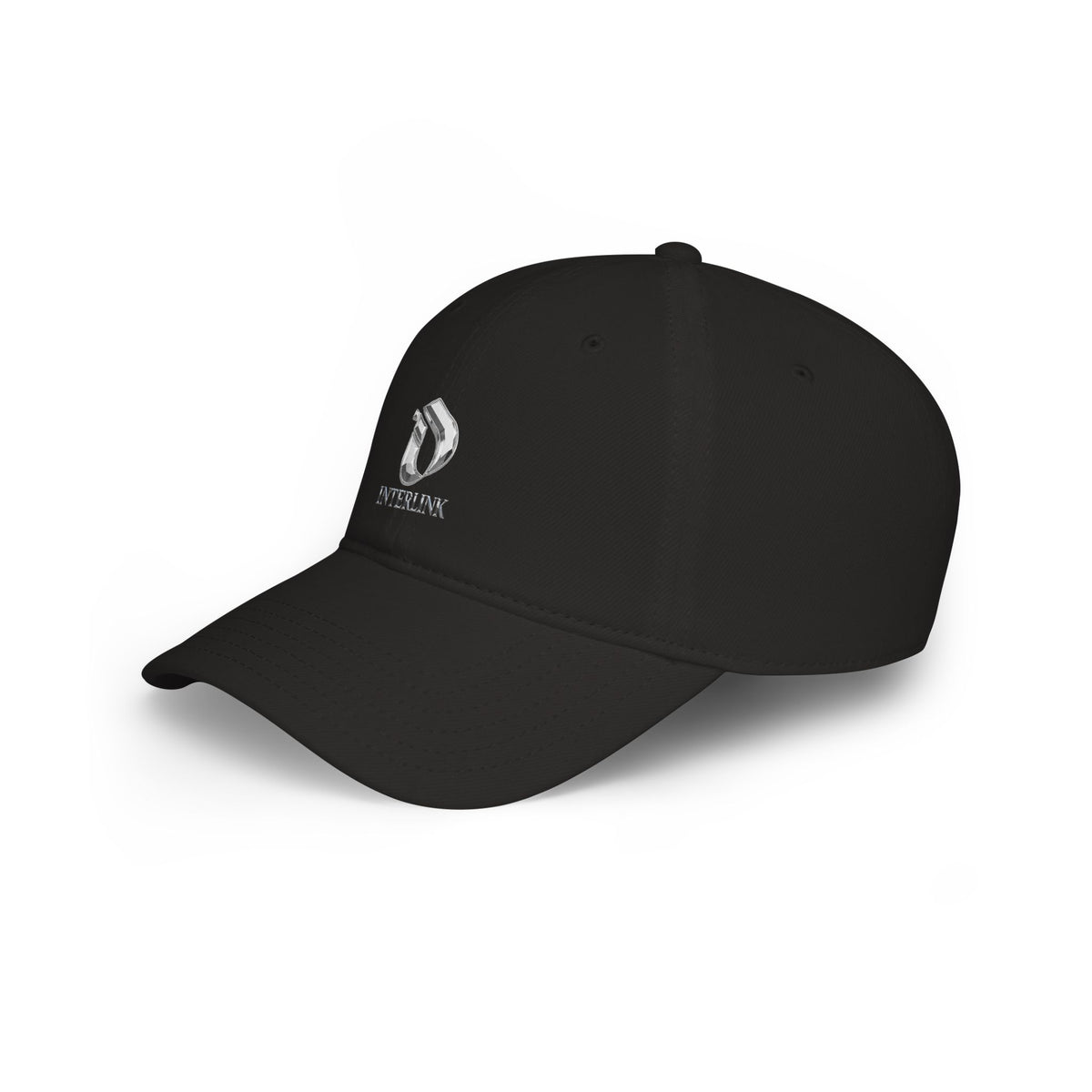 Silver Sculptmark Interlink Relaxed Cotton Twill Cap