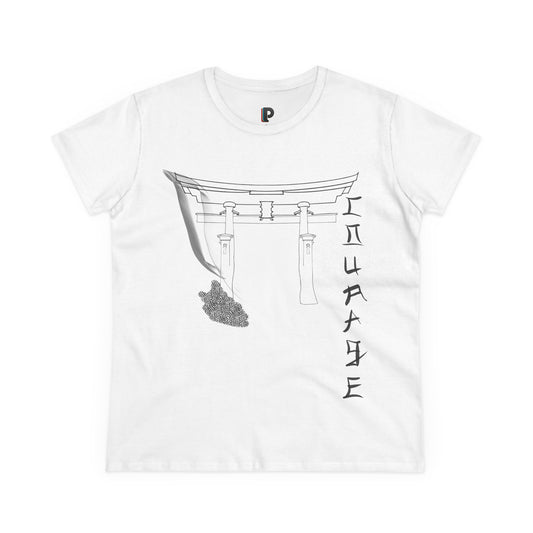 Minimal Torii Gate Ink Sketch Women’s Tee