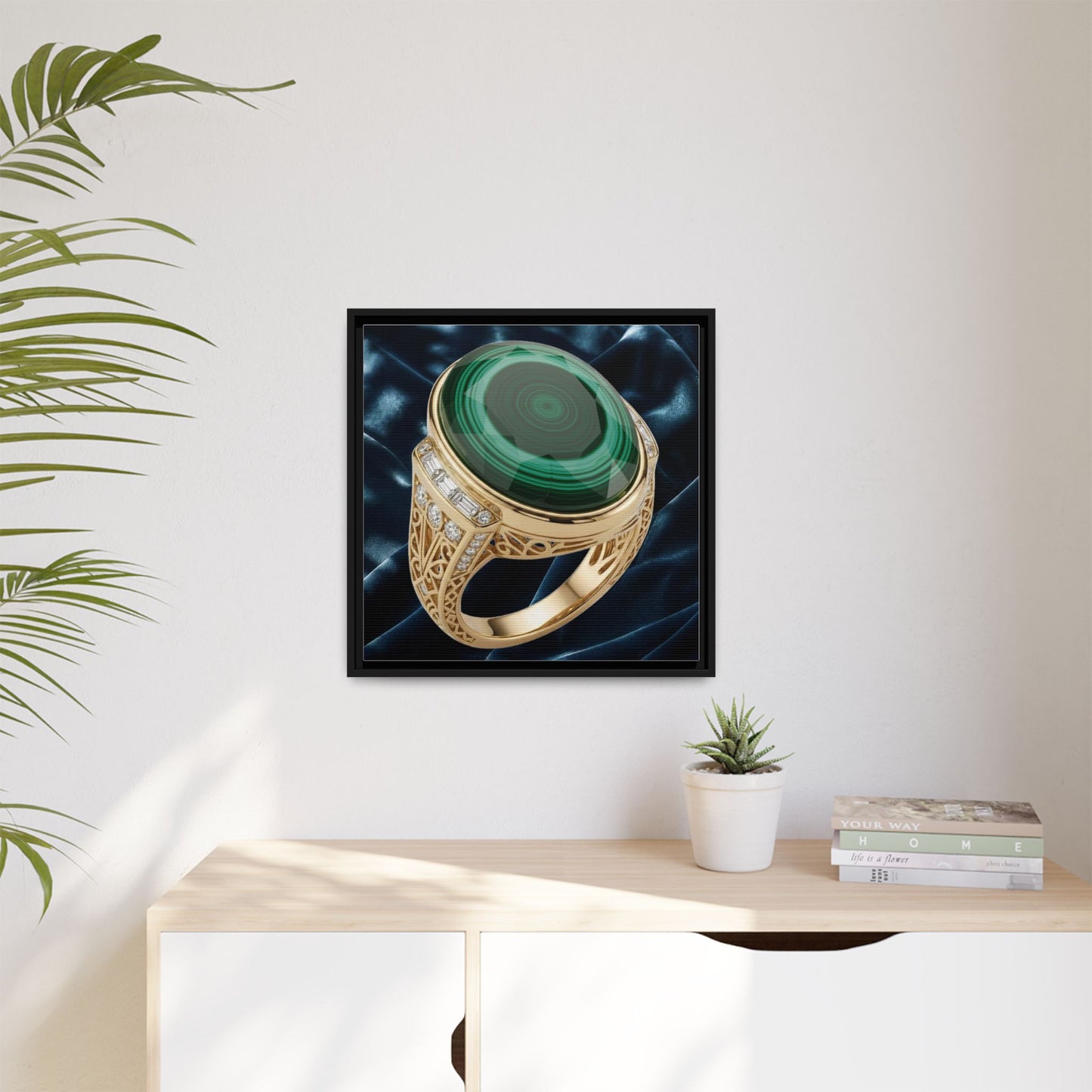 Malachite Cabochon Canvas