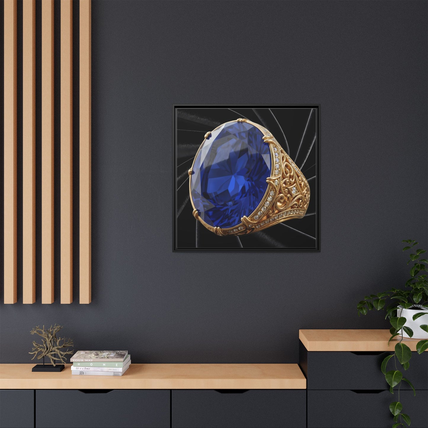 Royal Sapphire Jewel Canvas