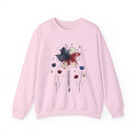 Midnight Bloom Graphic Crewneck Sweatshirt