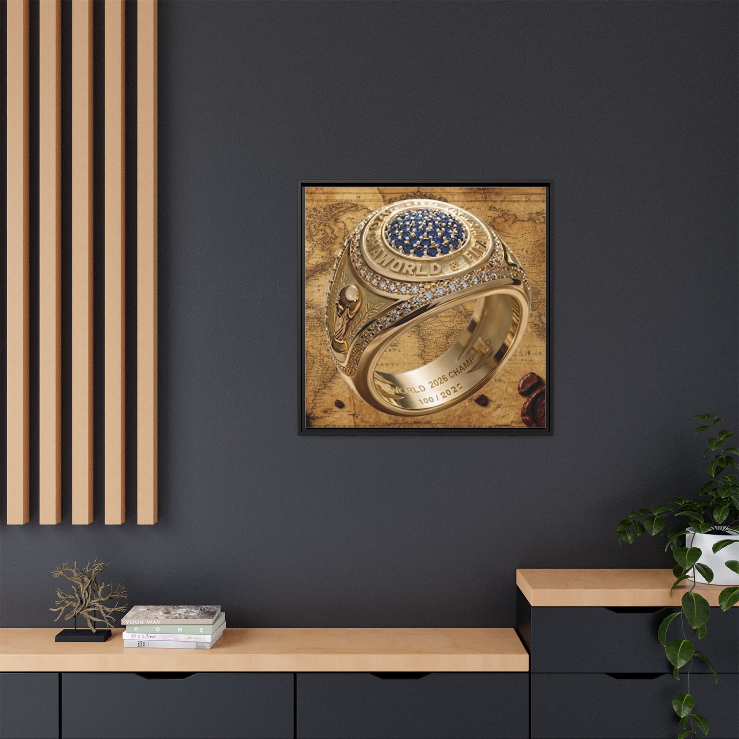 World Championship Legacy Ring Framed Canvas