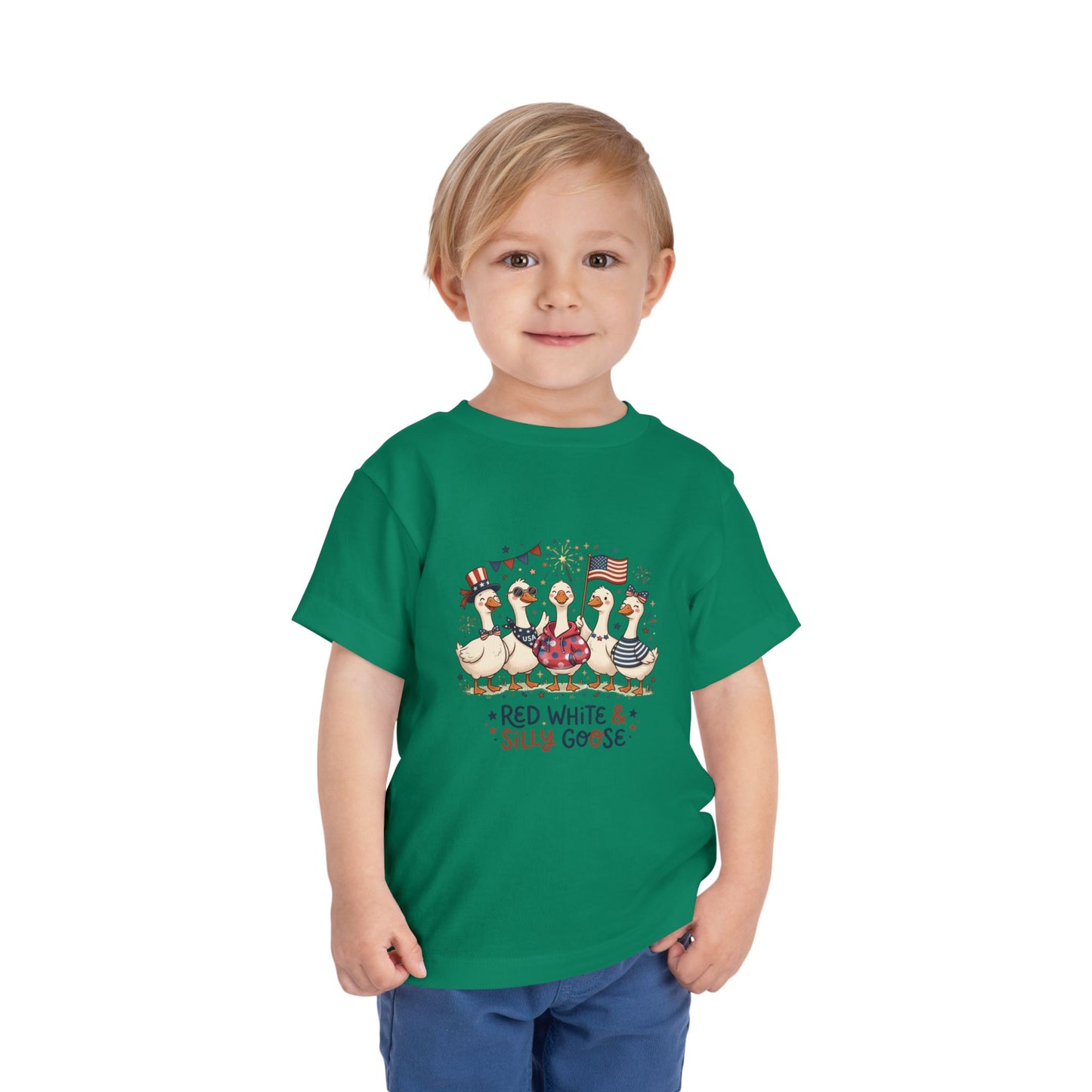 Red White & Silly Goose Toddler T-Shirt