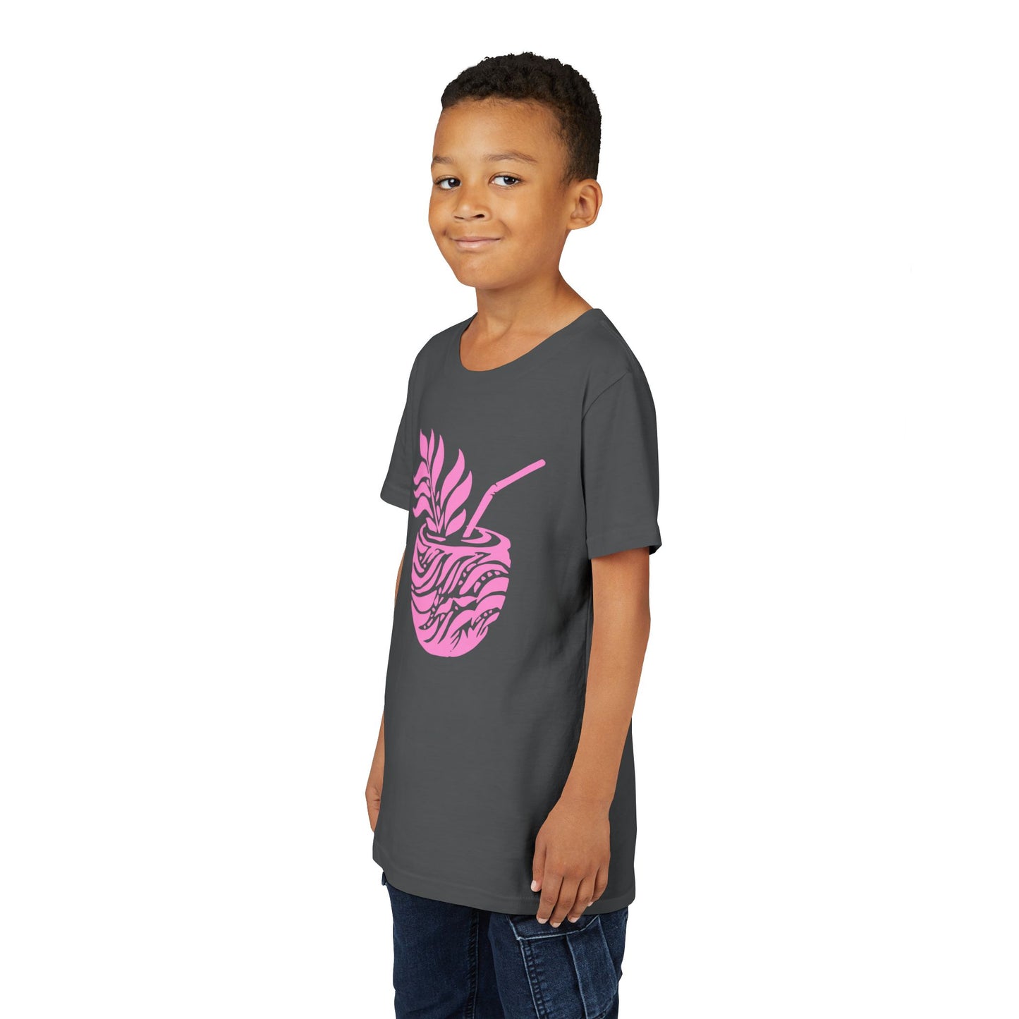 Youth Pink Aloha Drink Tee