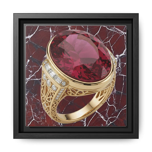 Burgundy Ruby Veinstone Canvas