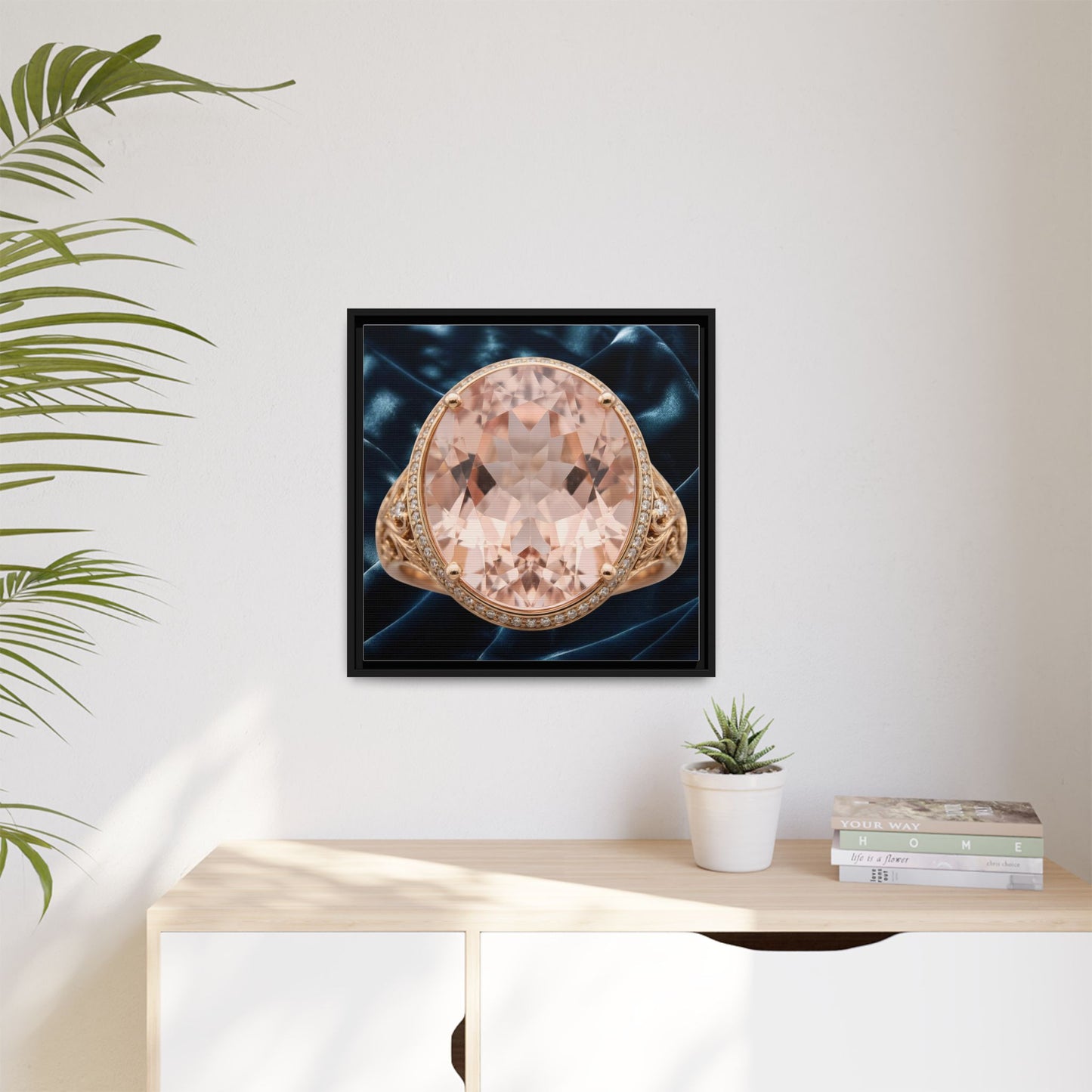 Morganite Velvet Glow Canvas