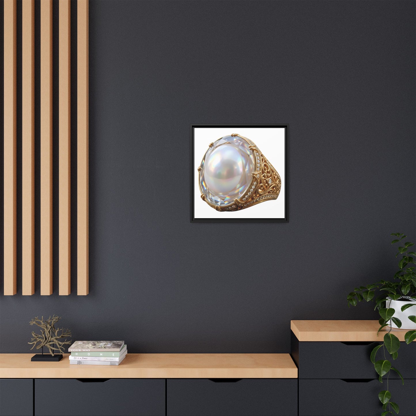 Luminous Pearl Signet Canvas Print