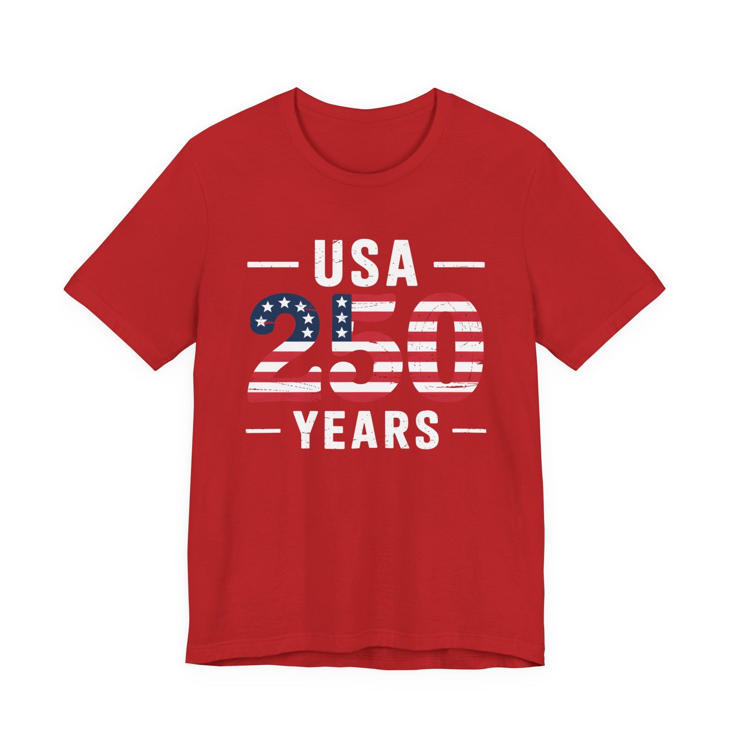 USA 250 Years Patriotic Flag T-Shirt