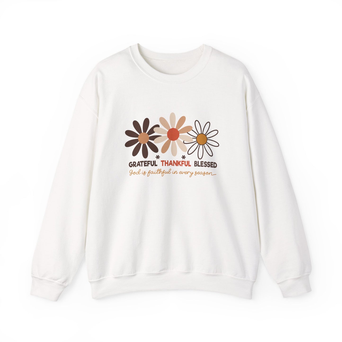 Grateful Thankful Blessed Women's Crewneck Sweatshirt