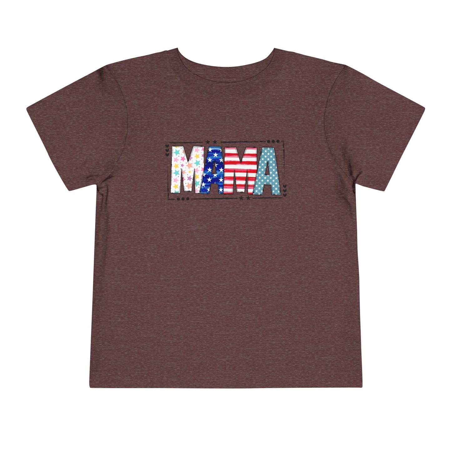 Toddler MAMA Patchwork Stars & Stripes T-Shirt