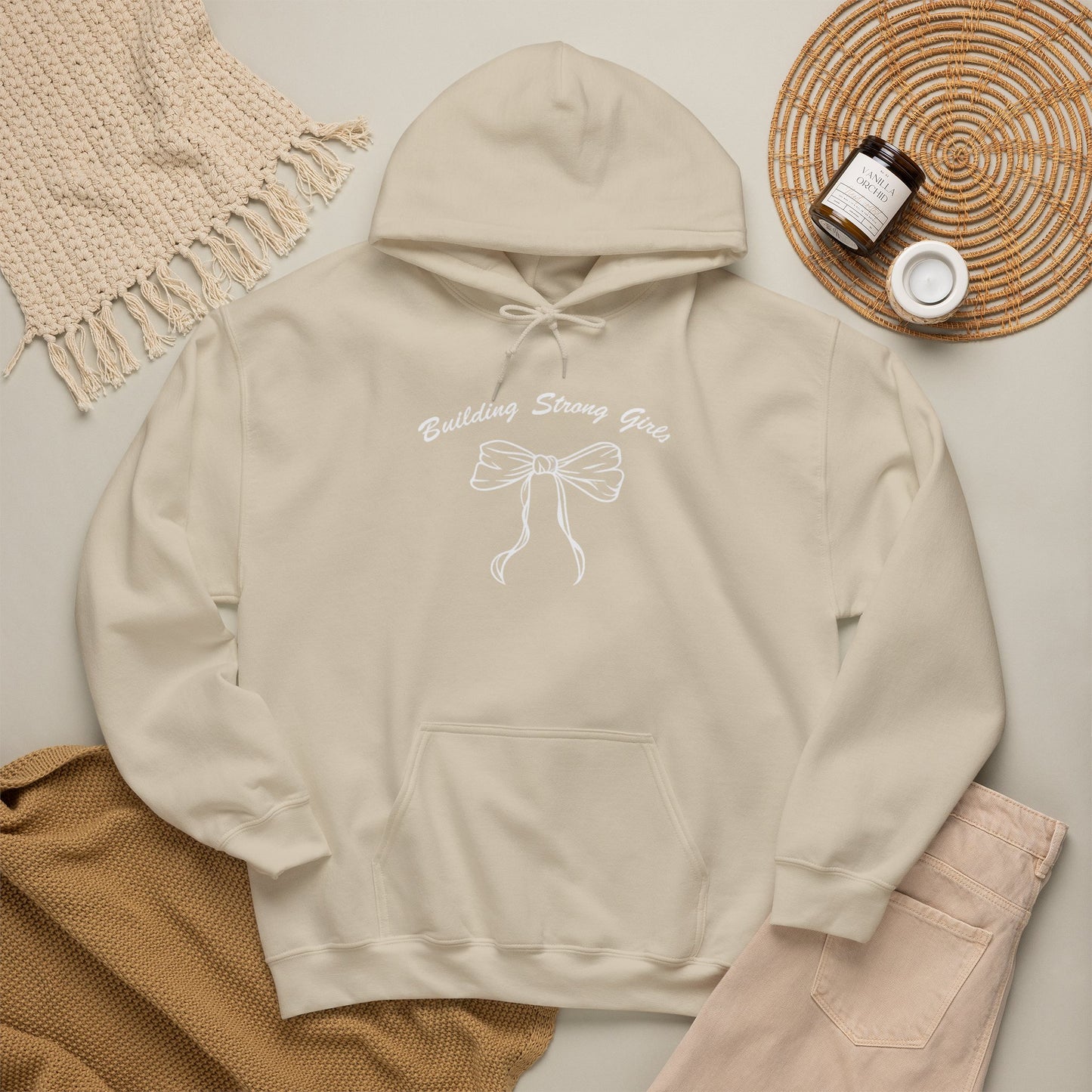 Building Strong Girls Ribbon Hoodie