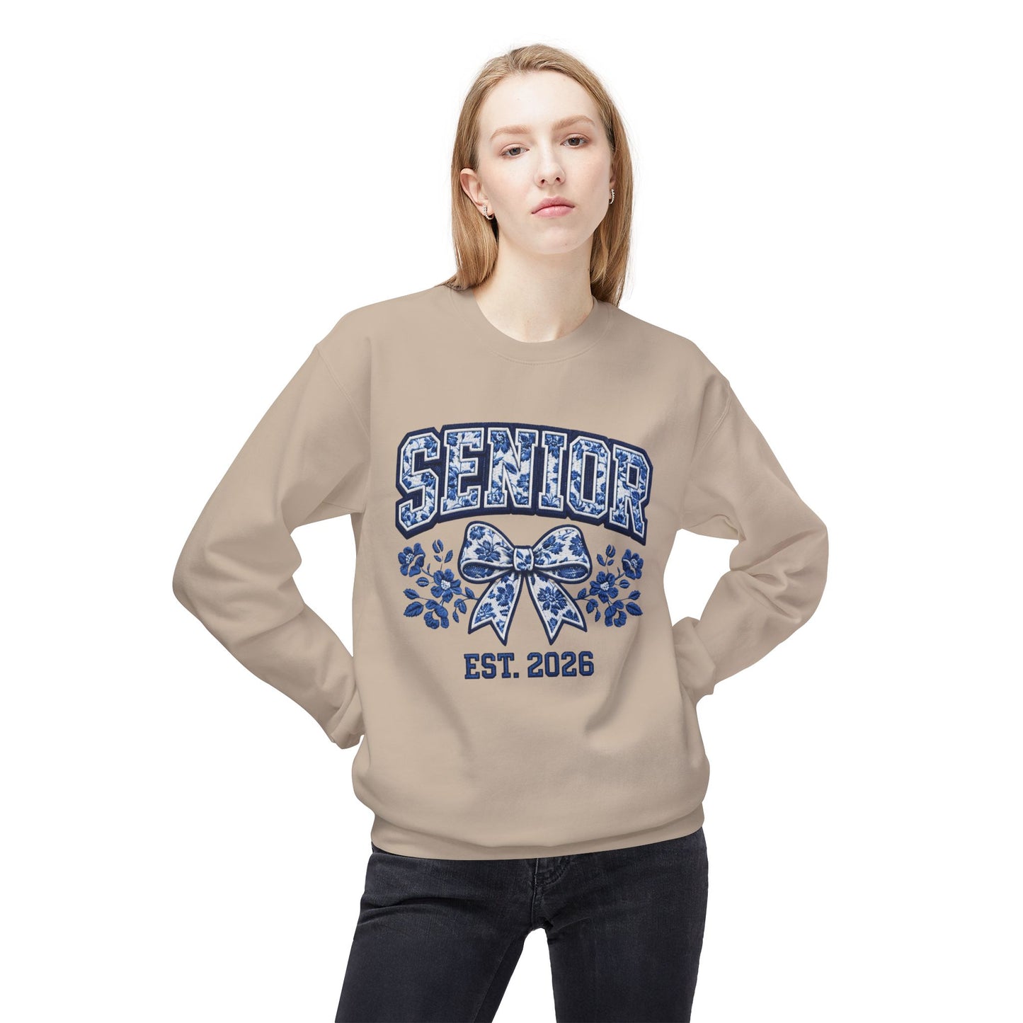 Senior 2026 Graphic Women's Crewneck Sweatshirt