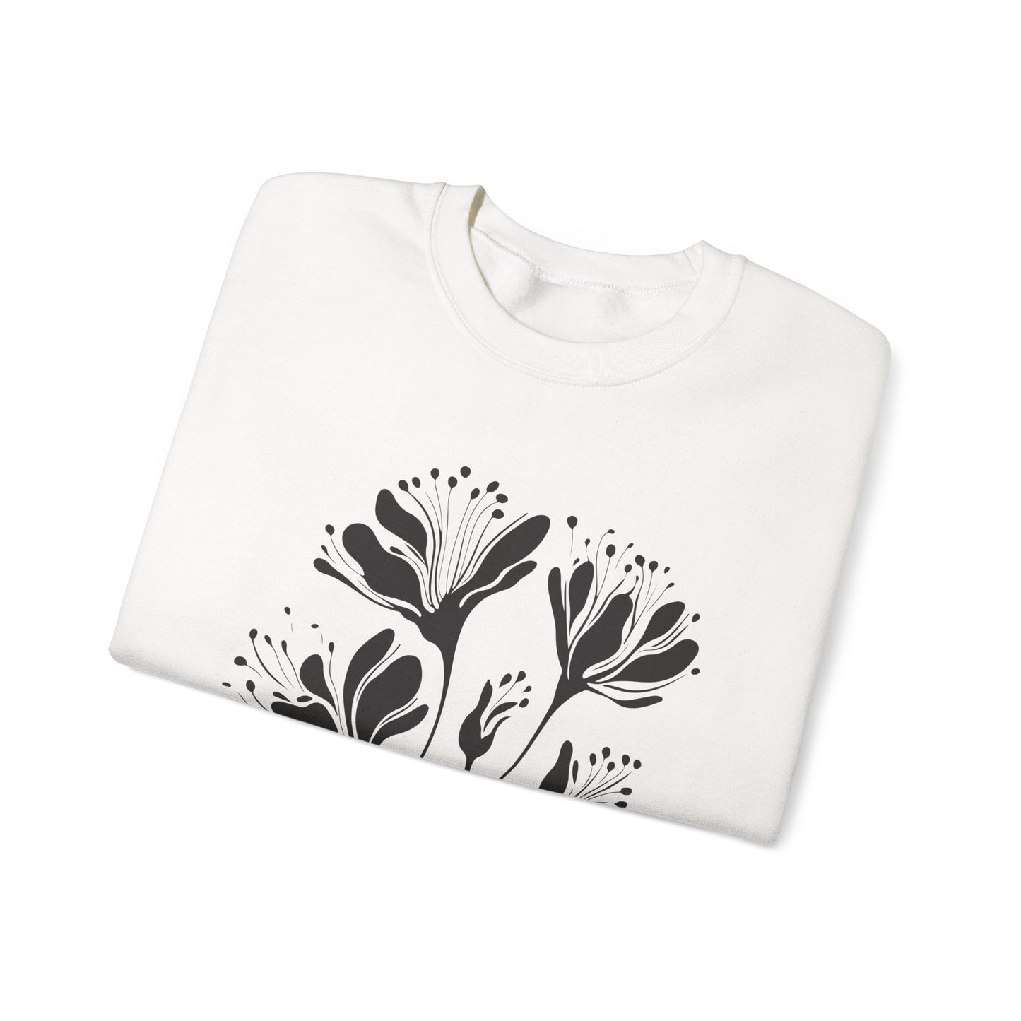 Minimal Floral Line Art Sweatshirt