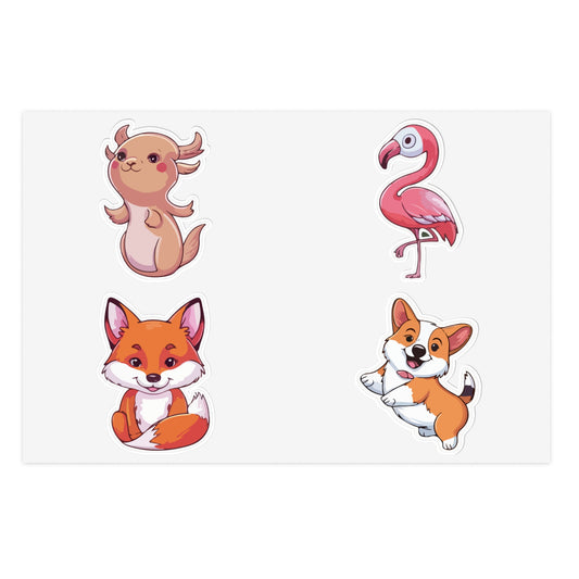 Playful Creature Parade Sticker Sheet