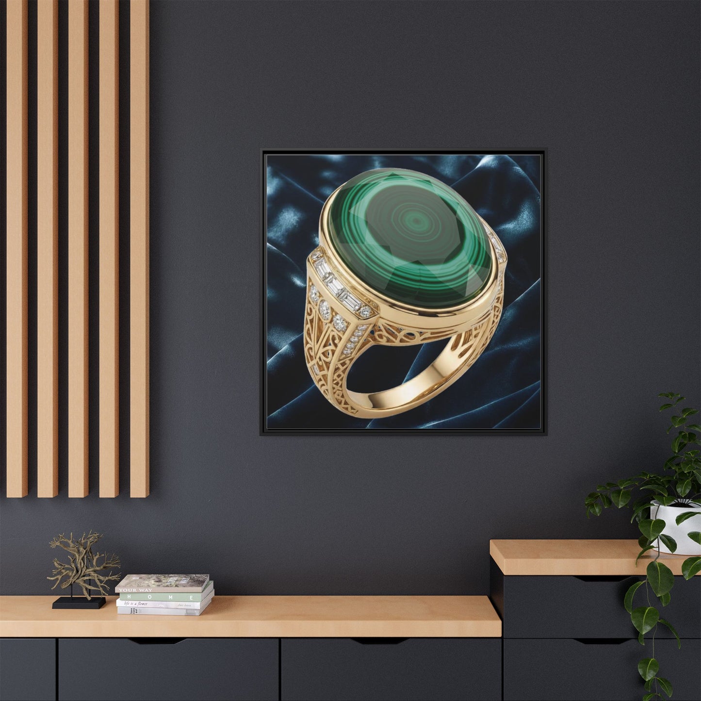 Malachite Cabochon Canvas