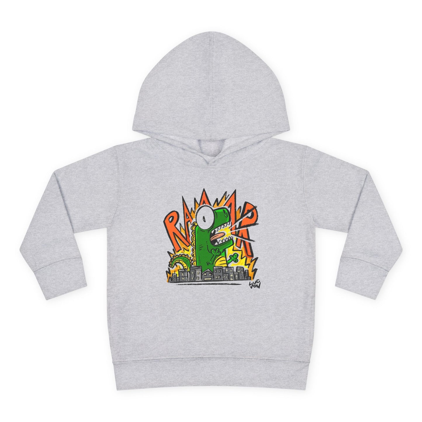 Comic Roaring Dinosaur Toddler Hoodie