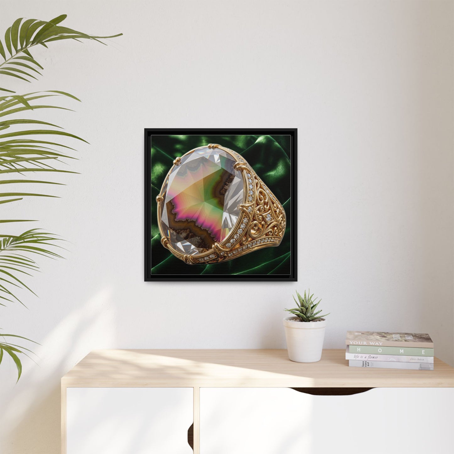 Zultanite Velvet Drapery Canvas