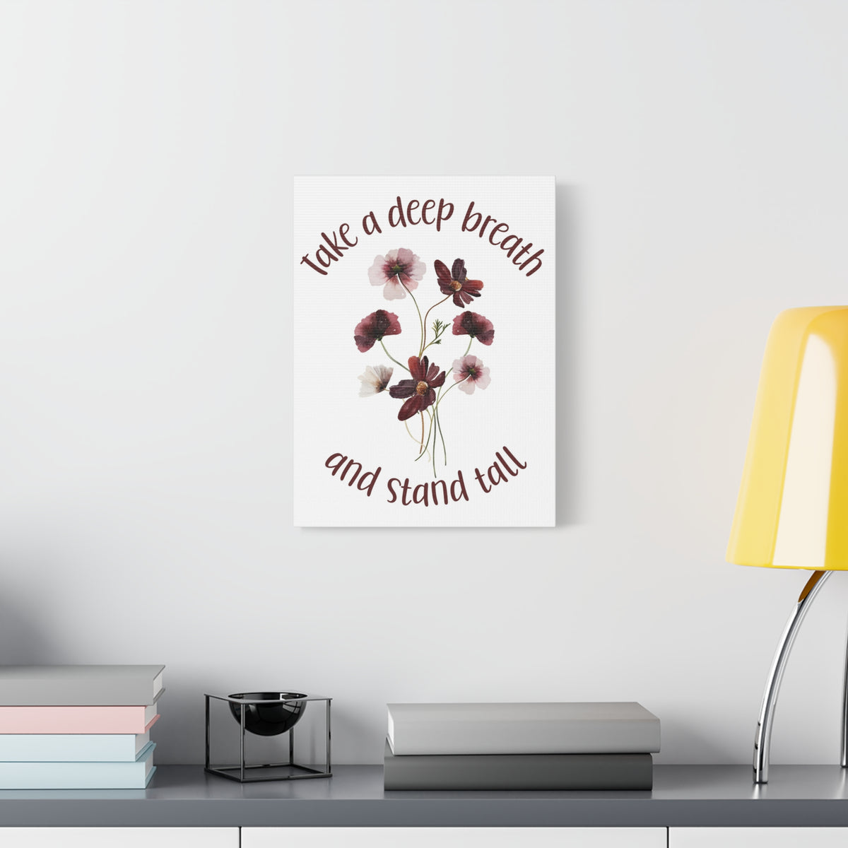 Inspirational Floral Canvas