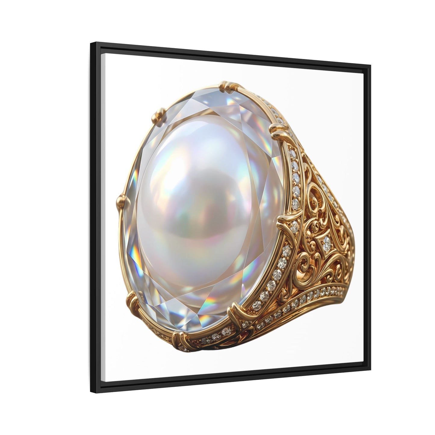 Luminous Pearl Signet Canvas Print