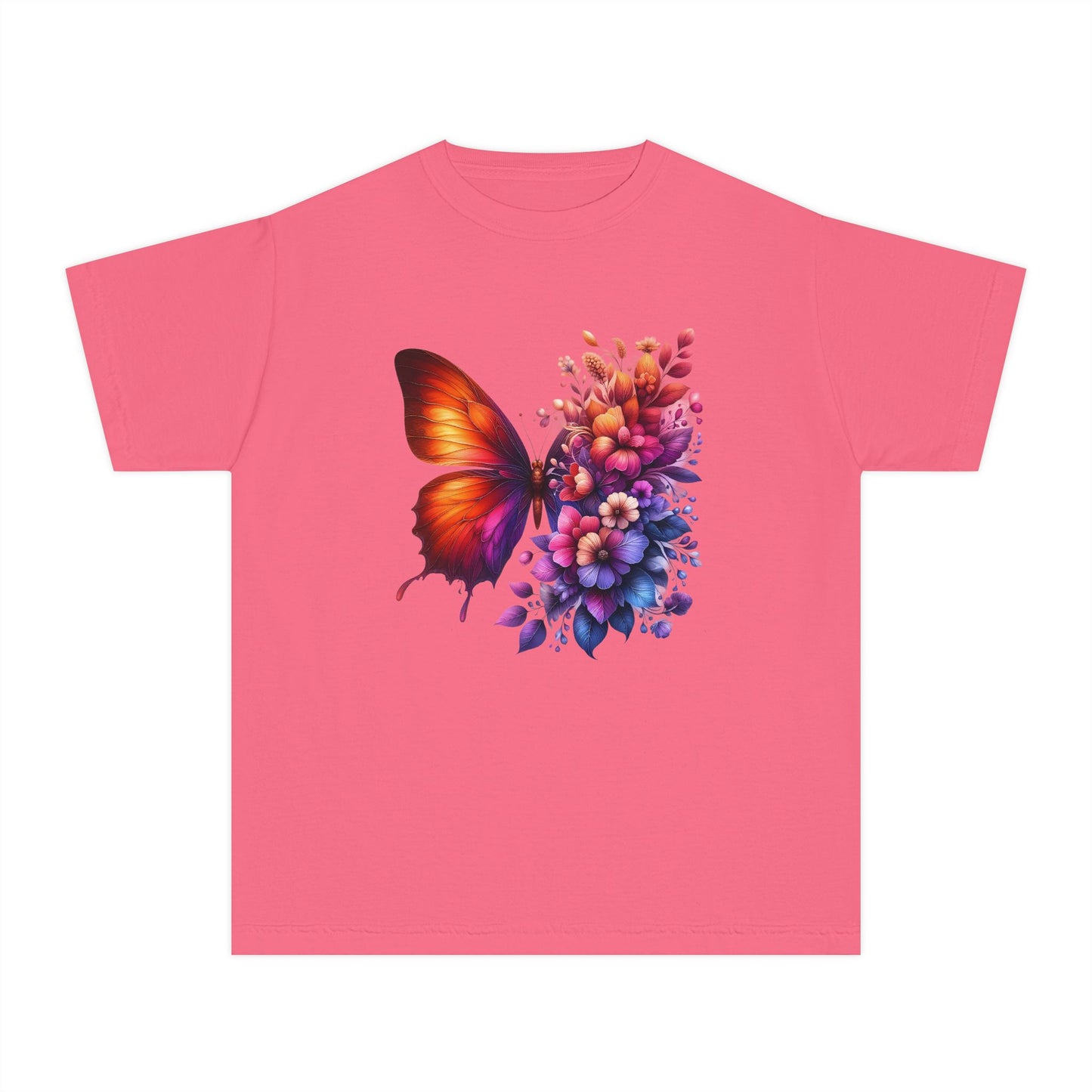Butterfly Floral Youth T-Shirt