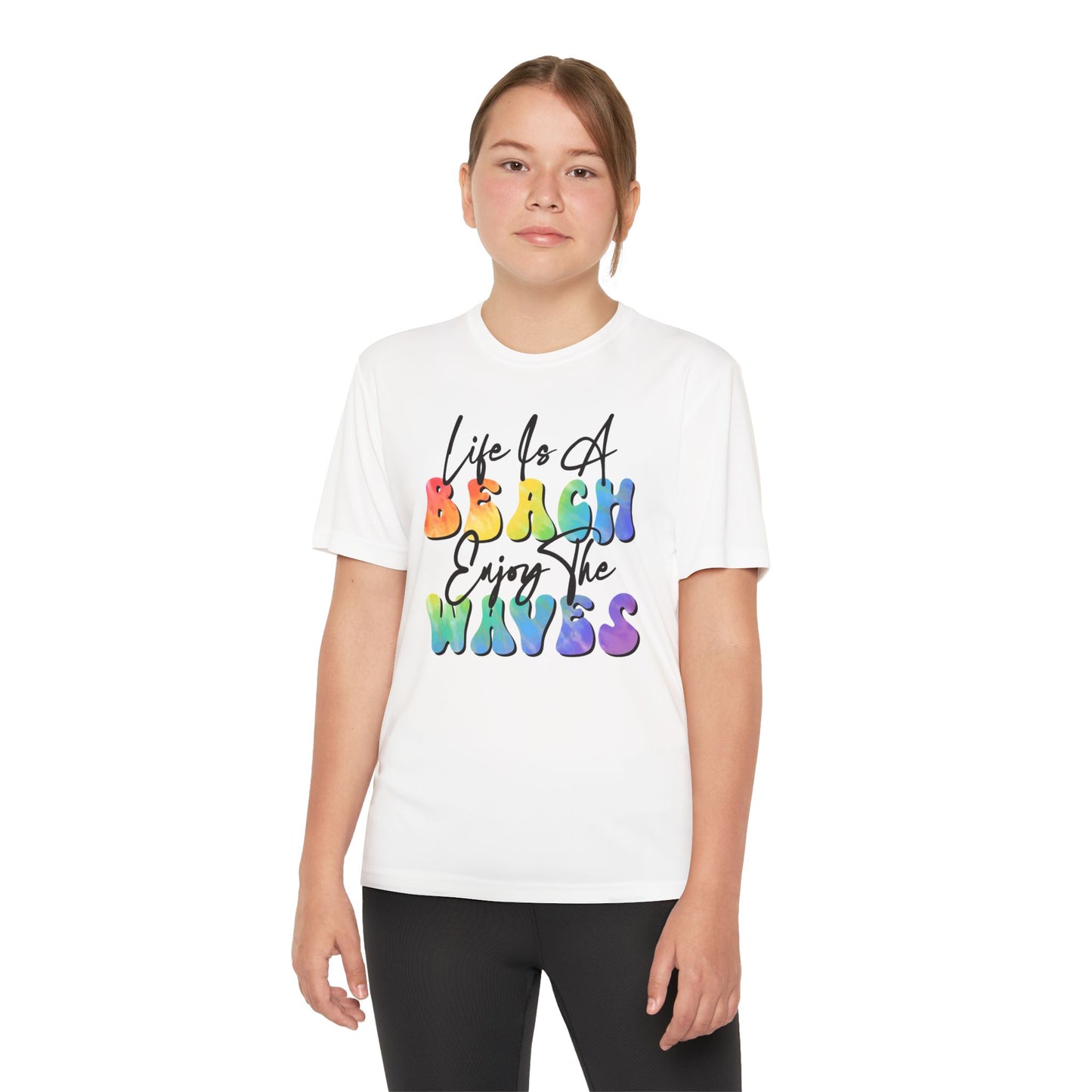 Youth Beach Waves Graphic Tee