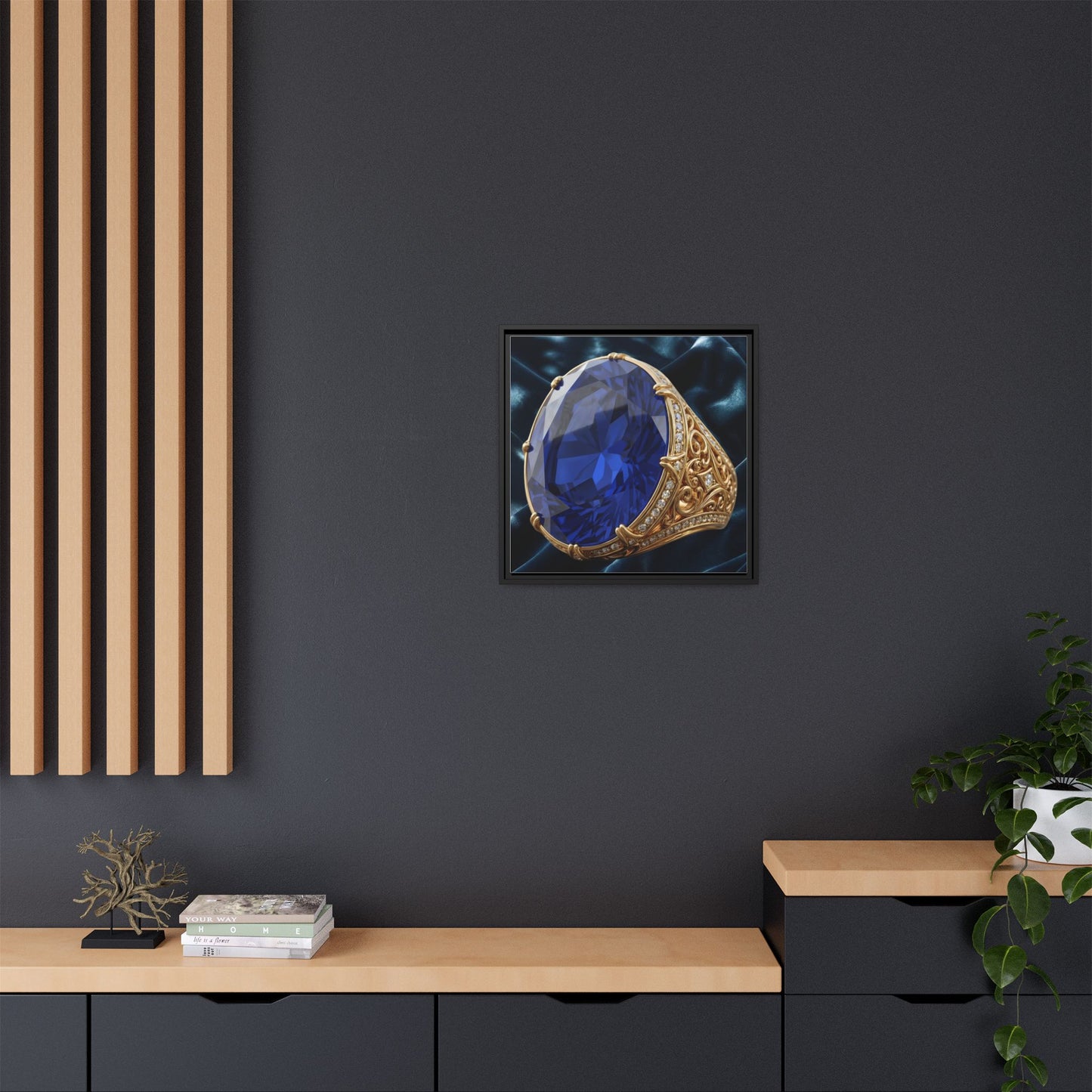 Midnight Sapphire Ring Canvas