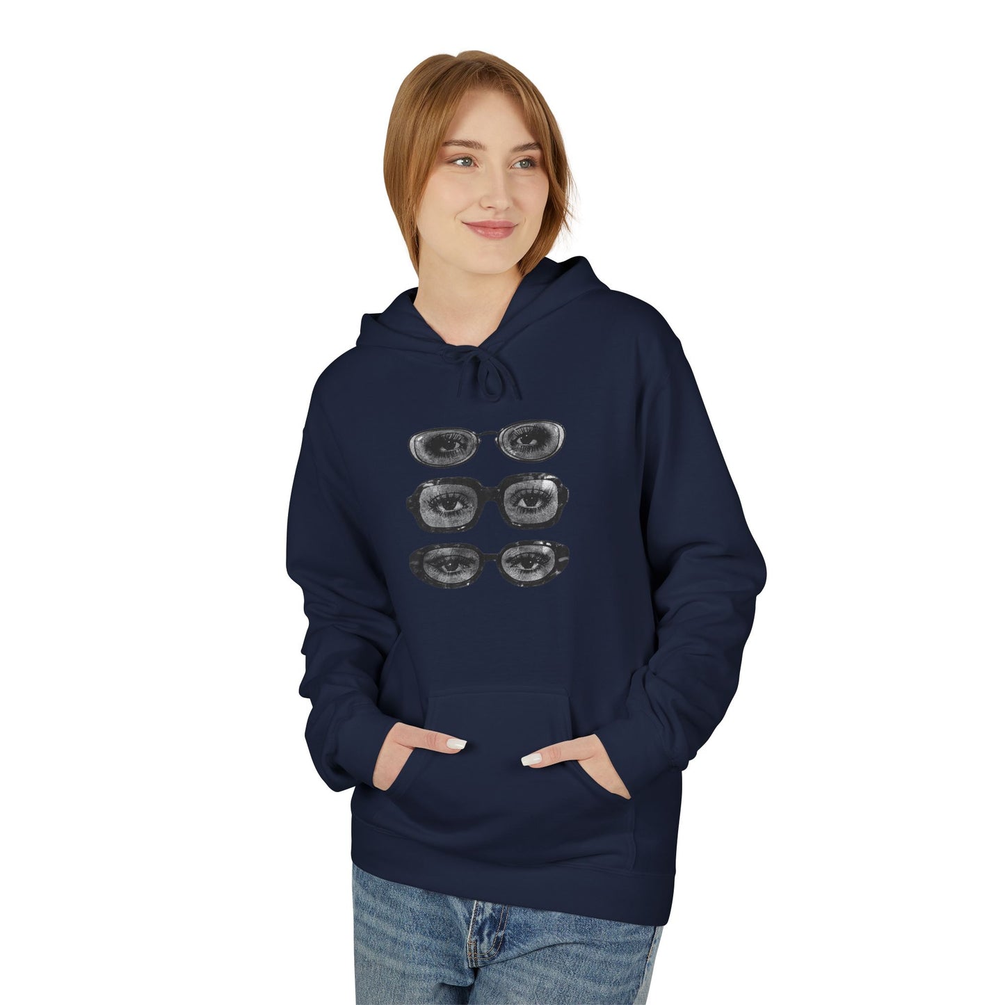 Quiet Gaze Graphic Hoodie