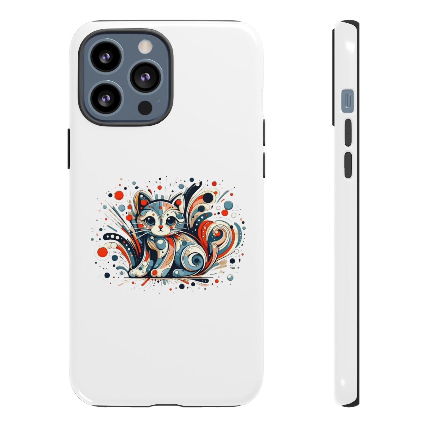 Filigree Cat Apple Phone Case