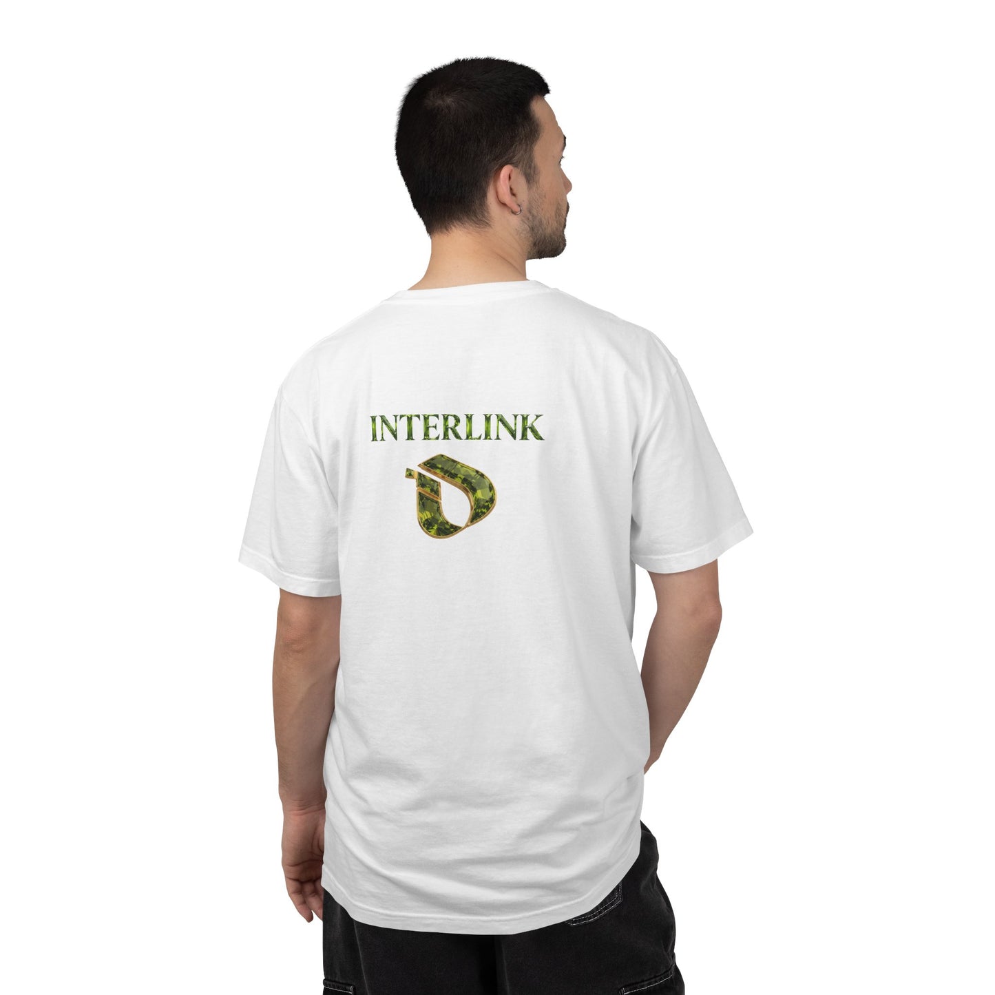 Peridot Interlink Gemstone Back Print Men’s Tee