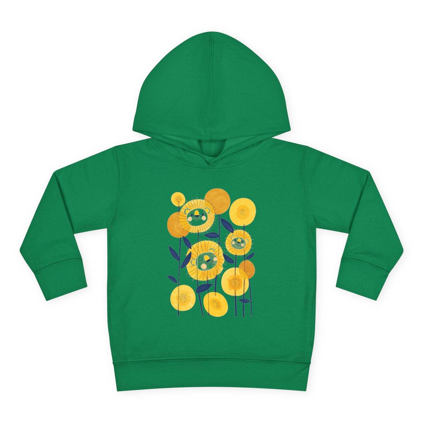 Smiling Flower Garden Toddler Hoodie