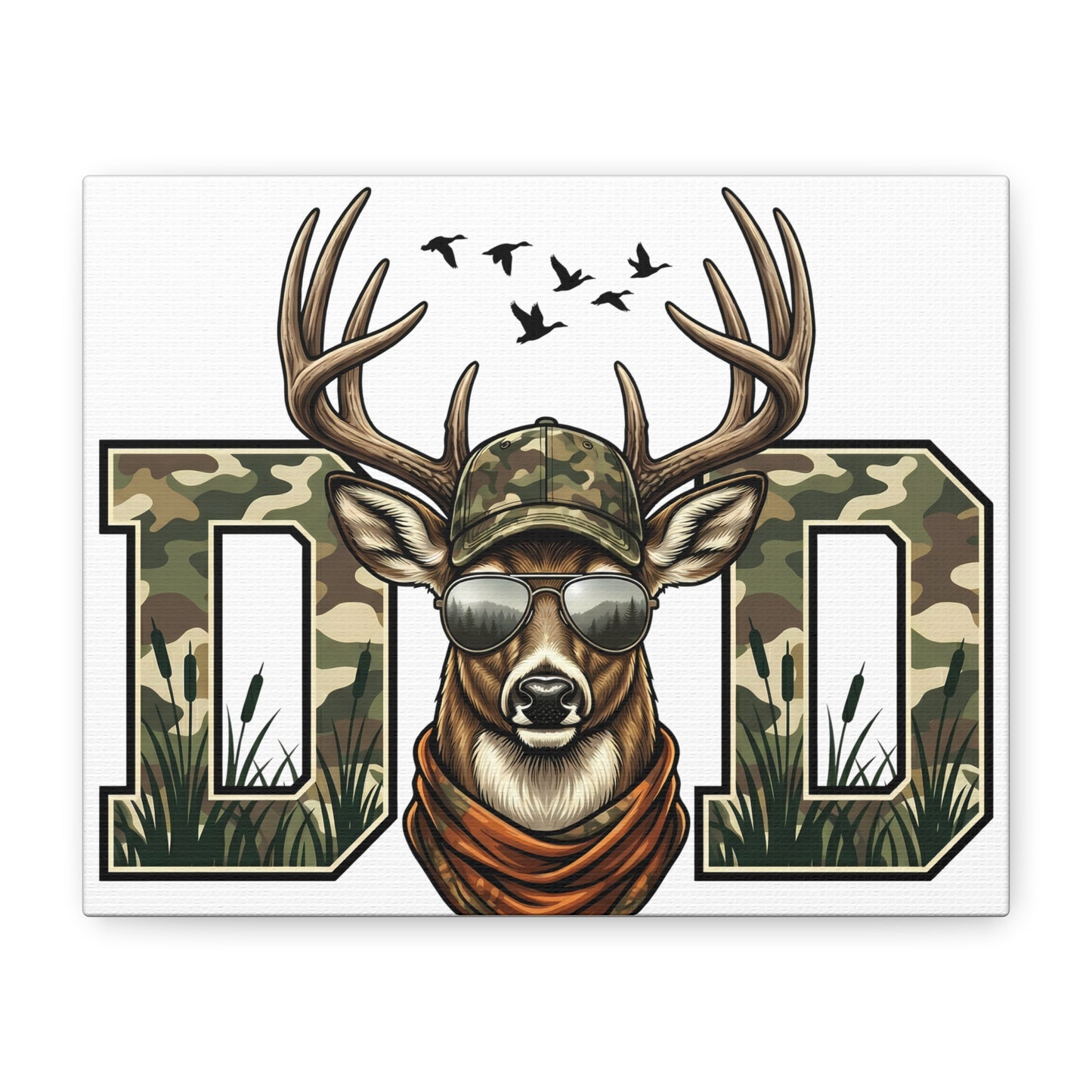 Camo Deer Canvas Print