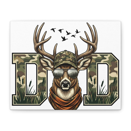 Camo Deer Canvas Print