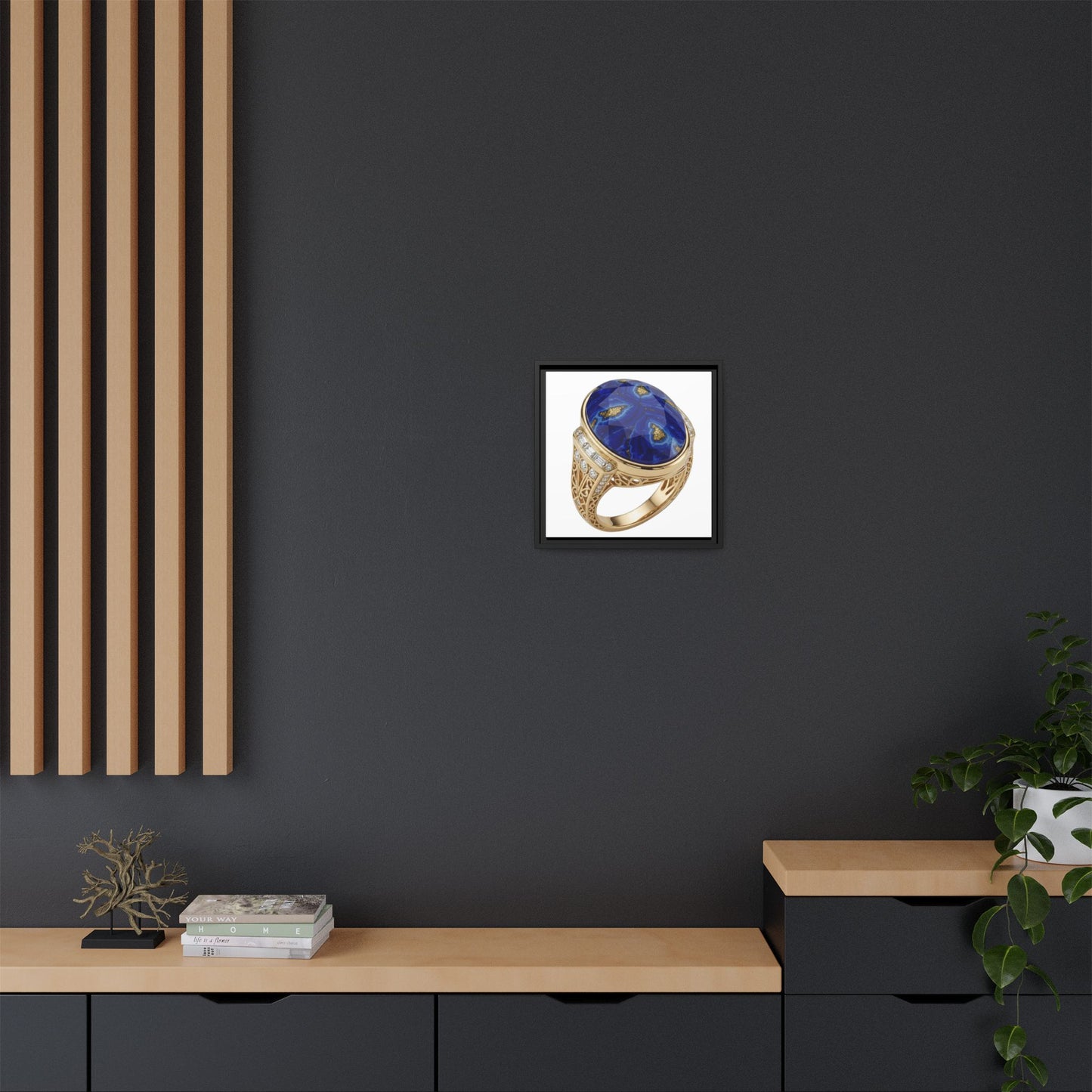 Lapis Ivory Focus Canvas