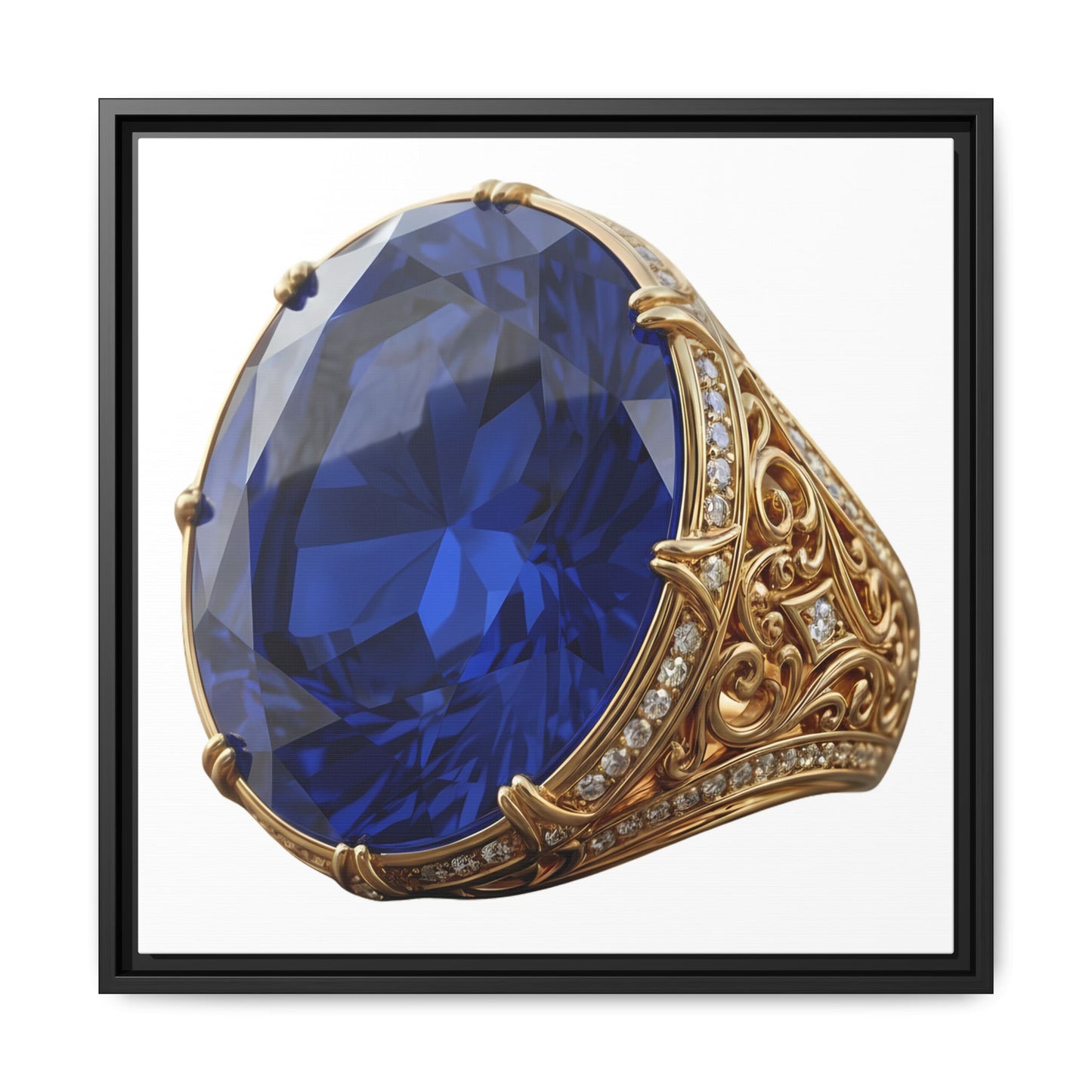 Blue Sapphire Signet Canvas Print