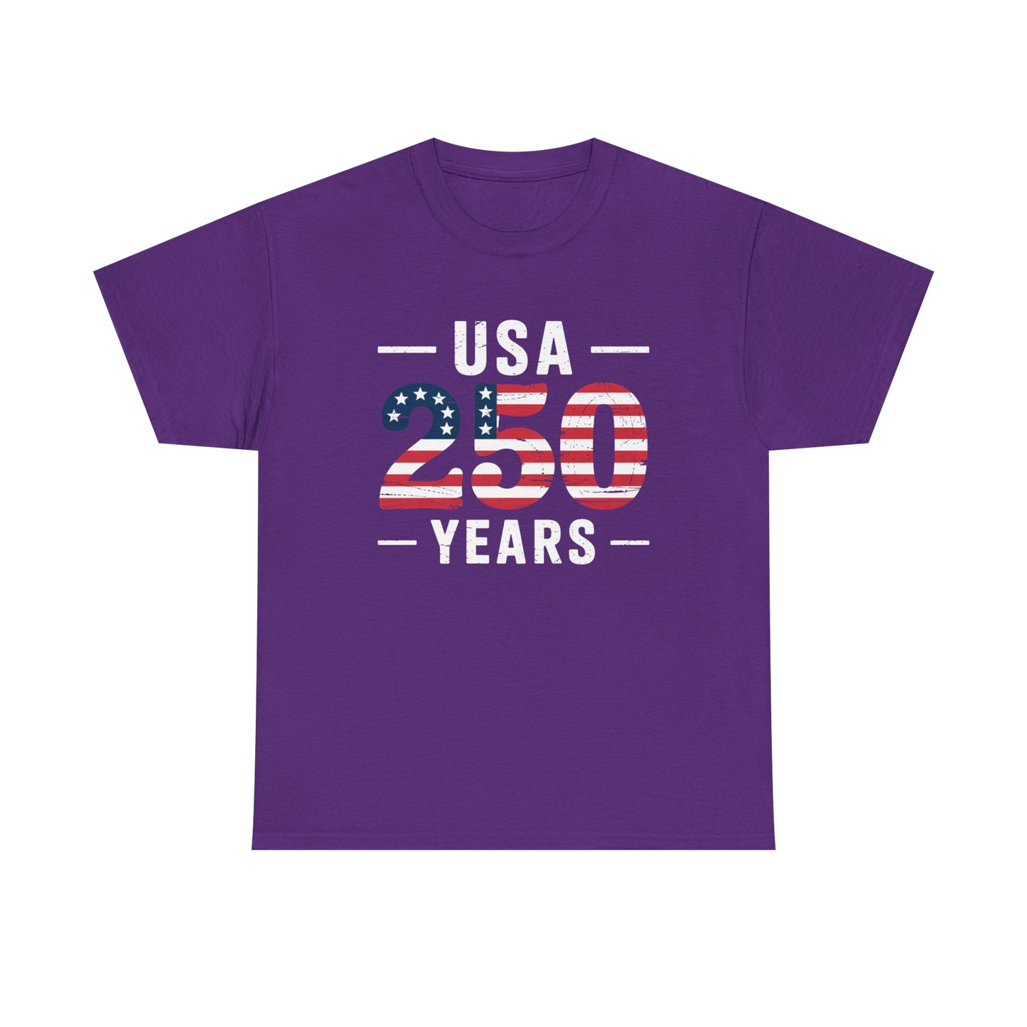 USA 250 Years Patriotic Flag Graphic T-Shirt