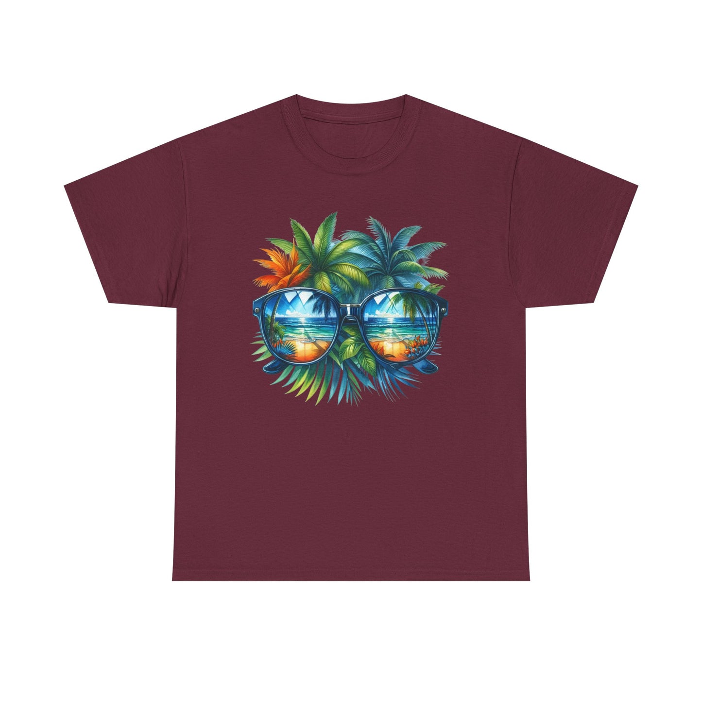 Tropical Sunglasses Palm Tree T-Shirt